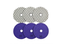 Conjunto De Discos Polimento A Seco Diamantados 4 Polegadas,