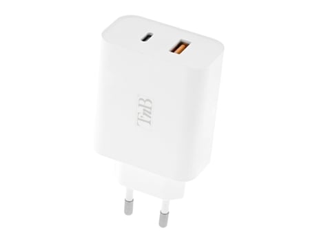 Carregador de Parede + Cabo USB-C TNB CHNBTINY65 (Branco - USB-C)