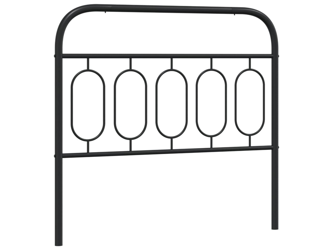 Cabeceira de substituição de 107 cm em metal marrom, exclusiva da MAISON.