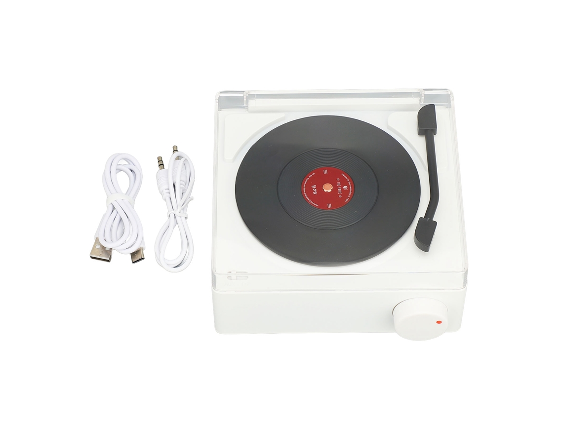 Aetheria toca discos Clássico Vintage com 3 Modos de Reprodução Bluetooth 5.3 e Função de Alarme