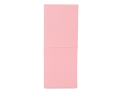 Estojo Portátil Para Pincéis De Maquiagem Rosa Com Design Divisível E Material Pu Resistente