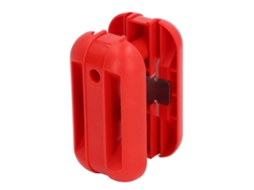 Máquina manual de acabamento de bordas para madeira com lâmina de aço carbono vermelho.
