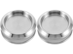 Conjunto De 2 Puxadores Redondos Aço Inoxidável Veemoon Para Portas Box Banheiro Com Vidro