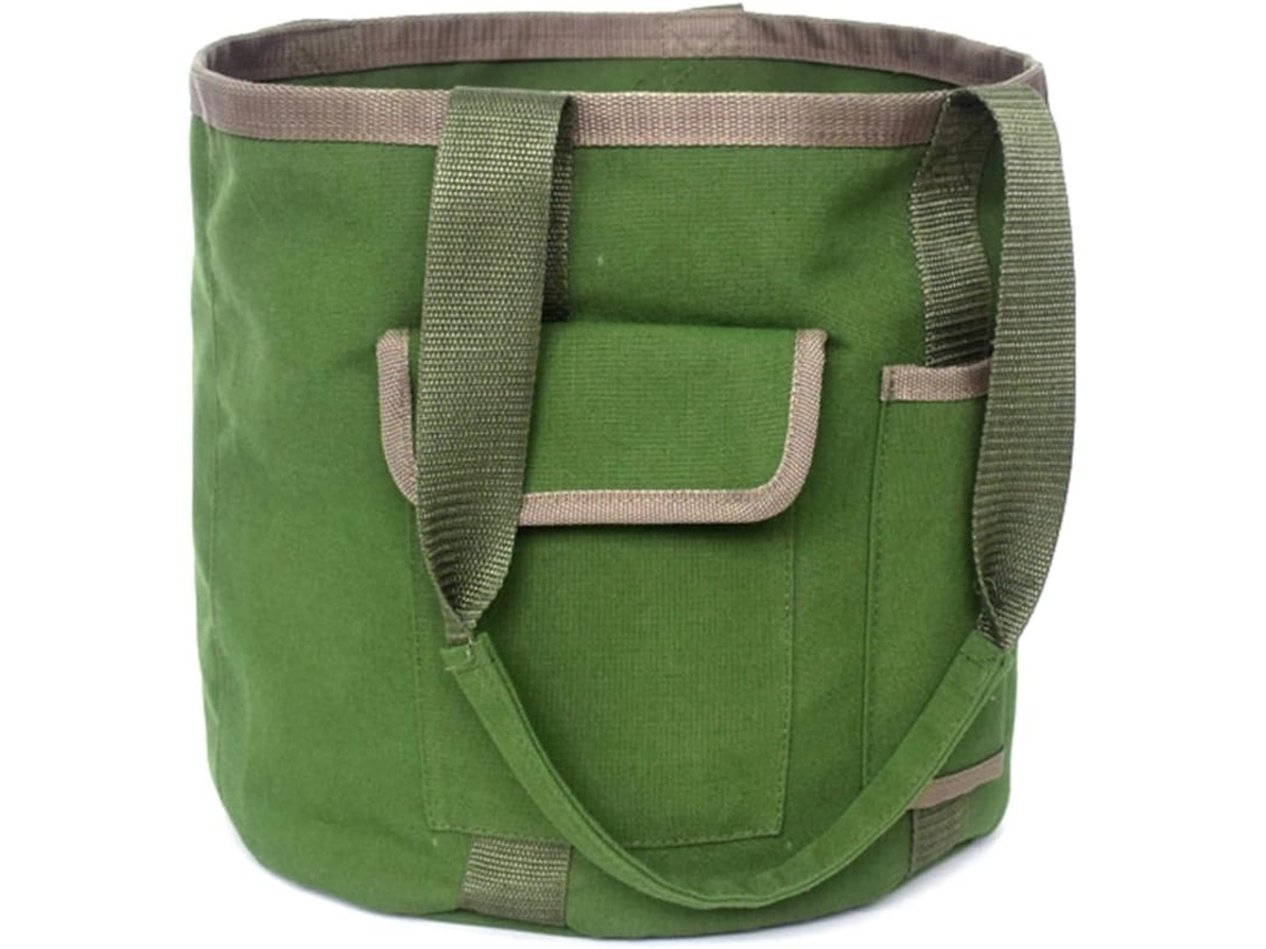 Bolsa De Ferramentas De Jardim, Lona Resistente Com Bolsos, Grande Capacidade Para Jardineiros (apenas Bolsa/sem Ferramentas)
