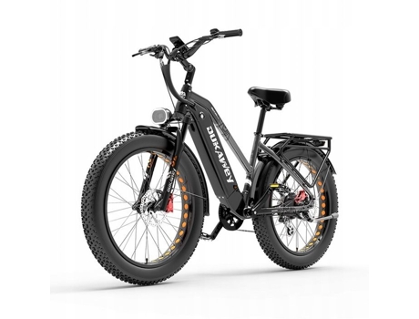 Bicicleta Elétrica Dm530Plus Bateria Samsung1000W 52V 20Ah 52Km/H Hidráulica Cinza LANKELEISI