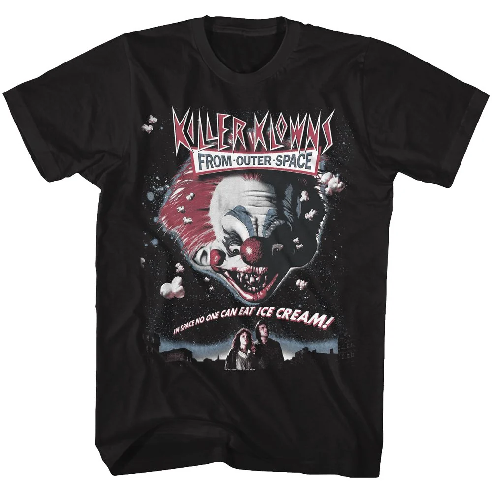 Rockinstone Killer Klowns Poster Black Adult T-shirt Size:s