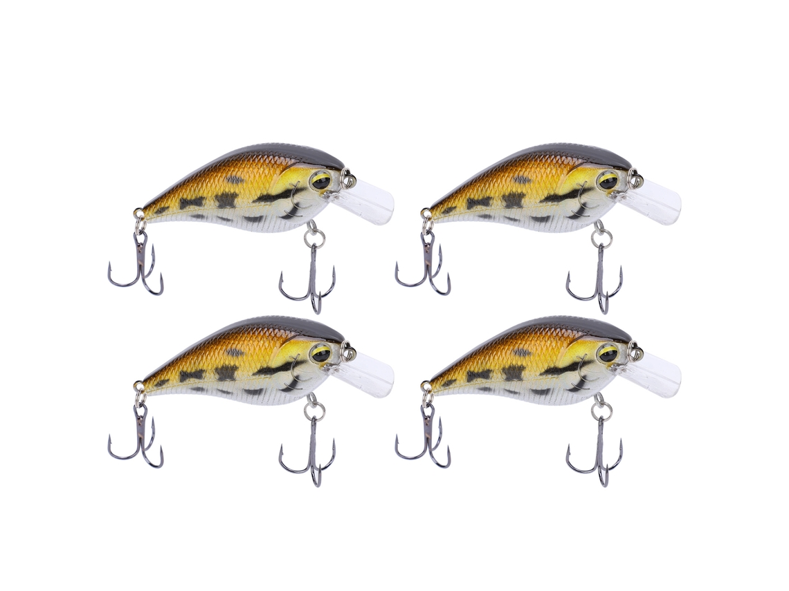 Isca Artificial Minnow Crank Rock para Pesca 4pcs