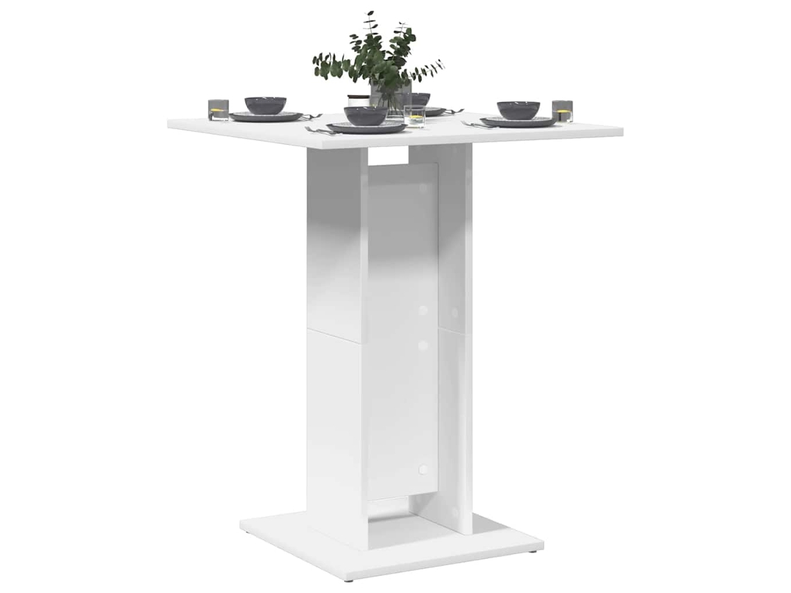 Vidaxl Mesa De Bistrô 60x60x75 Cm Derivados De Madeira Branco