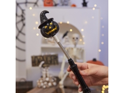 Lurelia Lanterna De Halloween Com Manivela, Abóbora Preta, Plástico, Estilo Europeu
