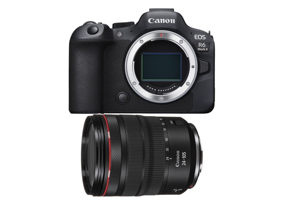 Eos R6 Mark Ii + Rf 24 105mm F/4 L Is Usm Máquina Fotográfica Híbrida Full frame + Ebook “20 Dicas para Fotos Que Impressionam” CANON