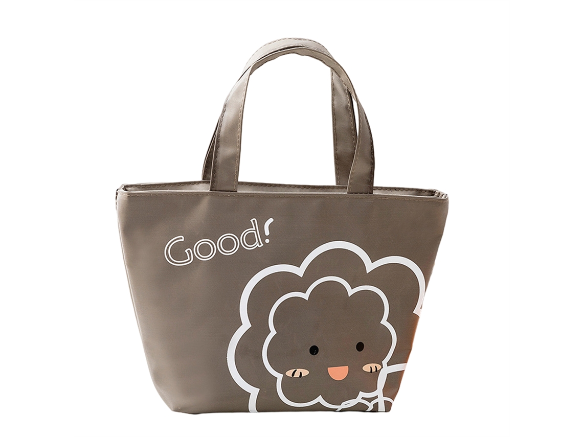 Bolsa de almoço portátil de PVC com estampa de desenho animado de grande capacidade Aquaforge