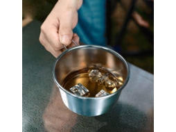 Taça Inox 450ml para Camping com Saco de Armazenamento