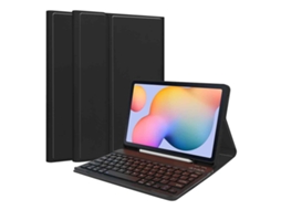 Capa Com Teclado Bluetooth Compatível Com Samsung S6 Lite P610/p610 Com Tela De 10,4 Polegadas
