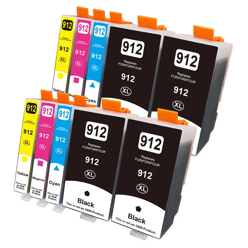 10 Unidadescartucho de Tinta Hp 912xl 912 XL Hp912 para Hp Officejet Pro 8020 8022 8023 8024 8025 8026 8028 8035 MDUG