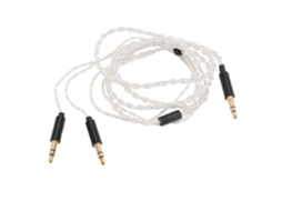 Cabo Duplo De 3,5 Mm Para Fones De Ouvido, Com Fios De Cobre Banhados A Prata, Ideal Para Fones De O Gokoco