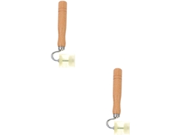 2 Rolos De Vinil Portáteis Com Pressão Lateral Para Papel Parede,