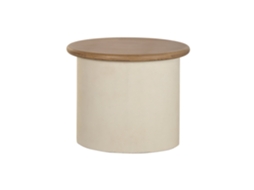 Mesa Lateral em Mdf Cor Creme, 60x40x50cm ALEXANDRA HOUSE LIVING