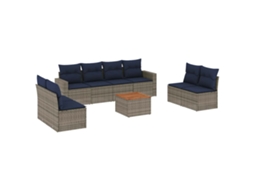 Garden Sofa Set, Garden Sofa Sets Vidaxl Cinzeto Rattan / Vime (n/a)