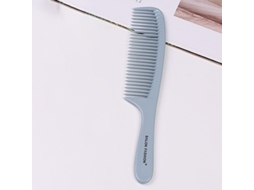 Pente Plano de Plástico com Dentes Largos para Massagem Capilar e do Couro Cabeludo (manual). MDUG (estilo 2, Azul)