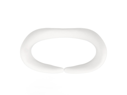 Almofada Ocular de Silicone S/MARCA para Meta Quest 3, resistente ao suor e água, branca