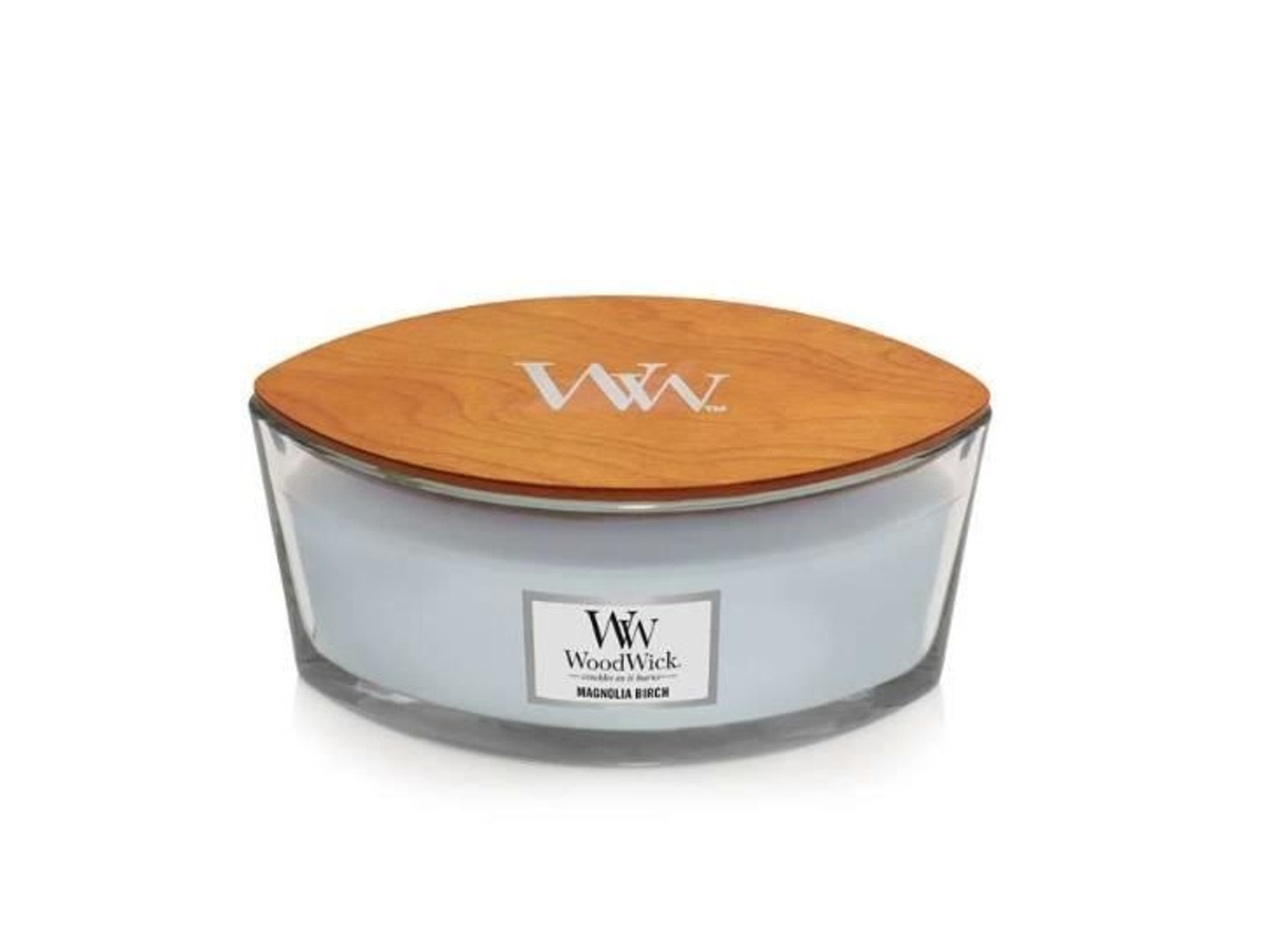 Vela De Cera Ellipse Madeira De Bouleau, Magnólia Woodwick