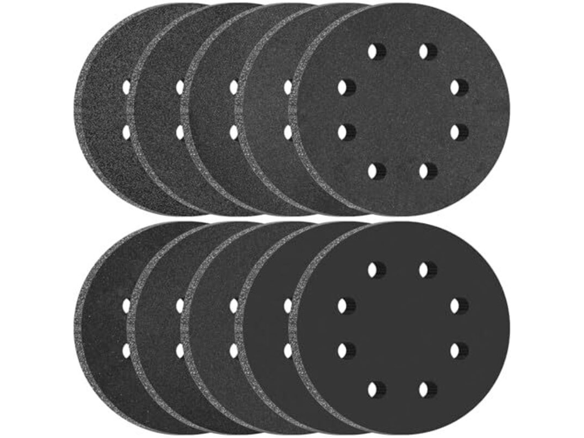 Disco de Lixa 125 Mm com 8 Furos, Pacote com 100 BRILVIBERA