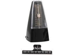 Metrônomo Mecânico Para Piano E Guitarra, Em Abs Preto Com Clipe Para Partitura, Acessório Musical...