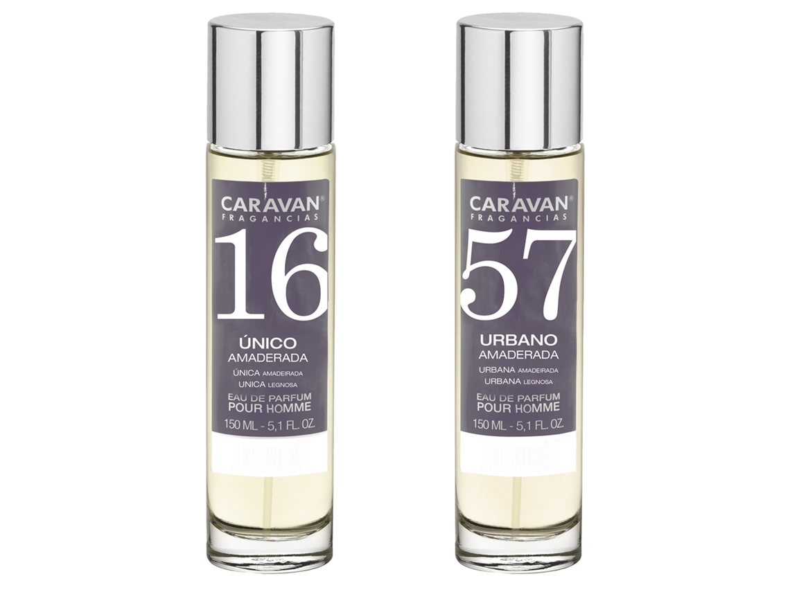 Conjunto de 2 Perfumes CARAVAN para Homem Nº57 e Nº16