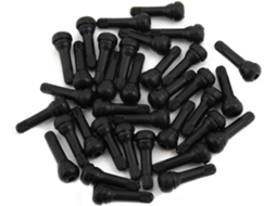 Conjunto De 50 Tampas De Válvula Para Pneus Sem Câmara, Na Liga De Zinco E Borracha Preta.