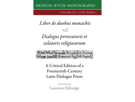 Livro Liber de duobus monachis Dialogus persecutoris et zelatoris religiosorum de Laurence Eldredge (Inglês - Capa Dura)