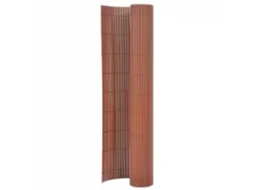 Vidaxl Cerca De Jardim Dupla Face 90x400 Cm Castanho