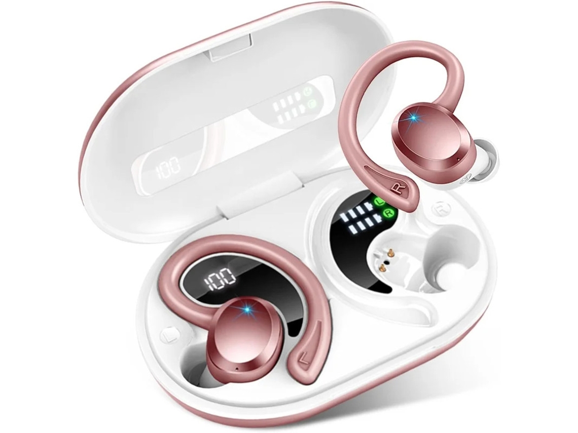 Auscultadores Sem Fios Bluetooth Auscultadores Desportivos 2024 Bluetooth 5.3 Earbud 3d Hifi Estéreo Sobre Auscultadores 48 ​​horas De Bestvite