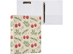 Pasta de 3 Argolas para Papel Tamanho Carta , Organizador Redondas com Prancheta, Suporte Pran (27,9 X 21,6 Cm)