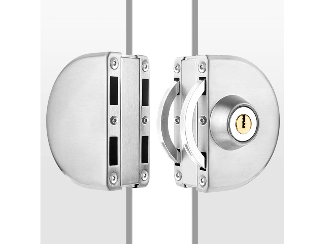 Fechadura Para Porta De Vidro Deslizante Portas 8 Mm A 12 Com 3 Chaves.