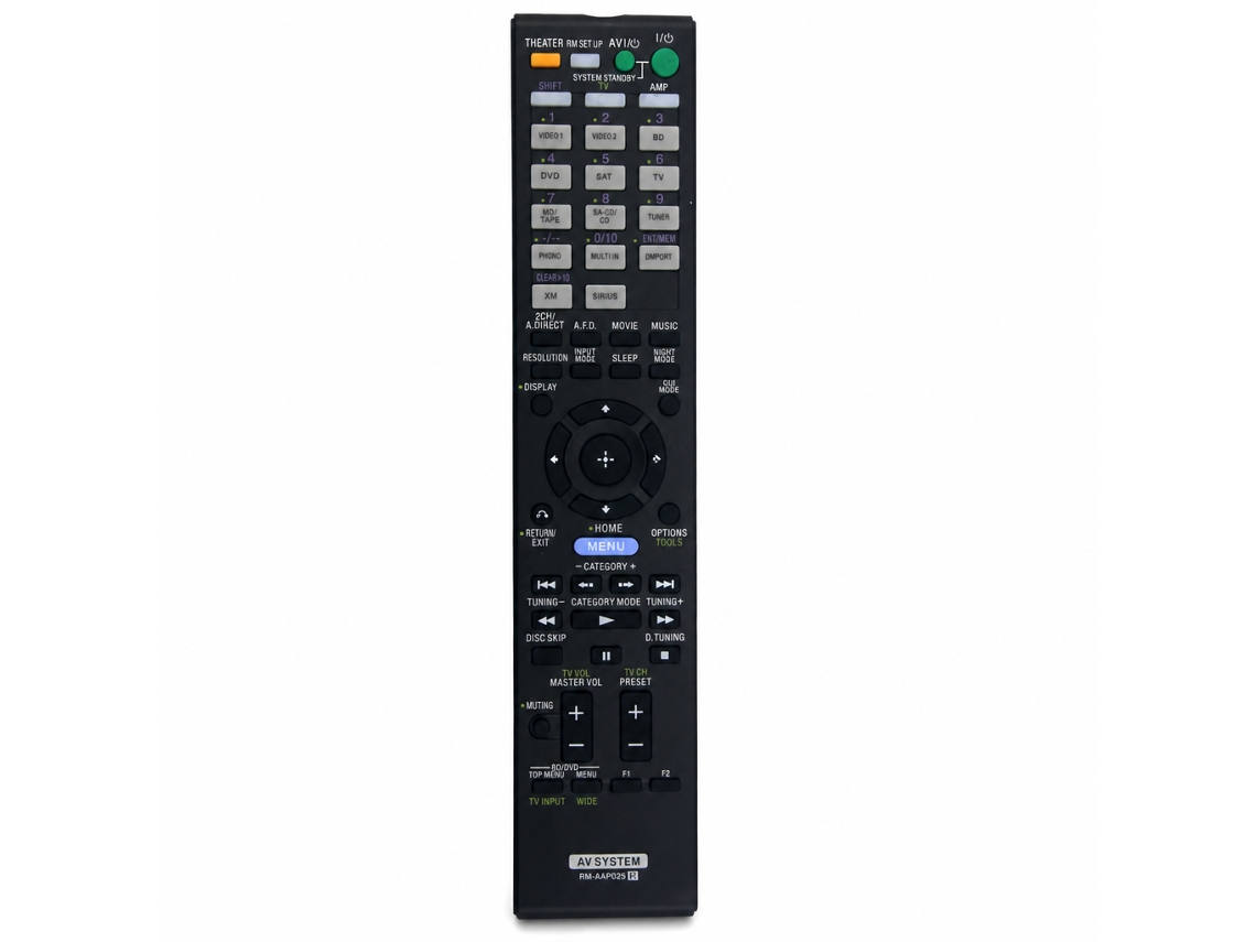 Comando À Distância De Substituição Compatível Com Recetor Av/dvd Sony Rm-aap025