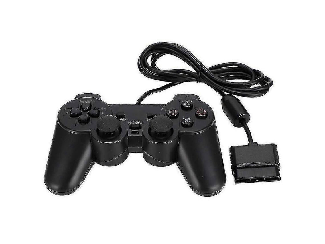 Controle Wired YURU para PS2, ergonômico, botões sensíveis, USB, compatível com Sony Playstation 2