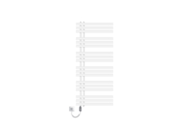 Radiador De Casa De Banho Iron Em Com Resistência 1200w 600x1400 Mm Branco Luxebath