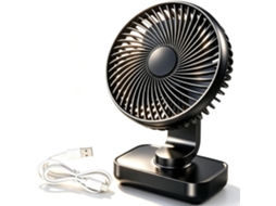 Ventilador De Mesa Sem Hélices, 6 Velocidades, Usb, Portátil,