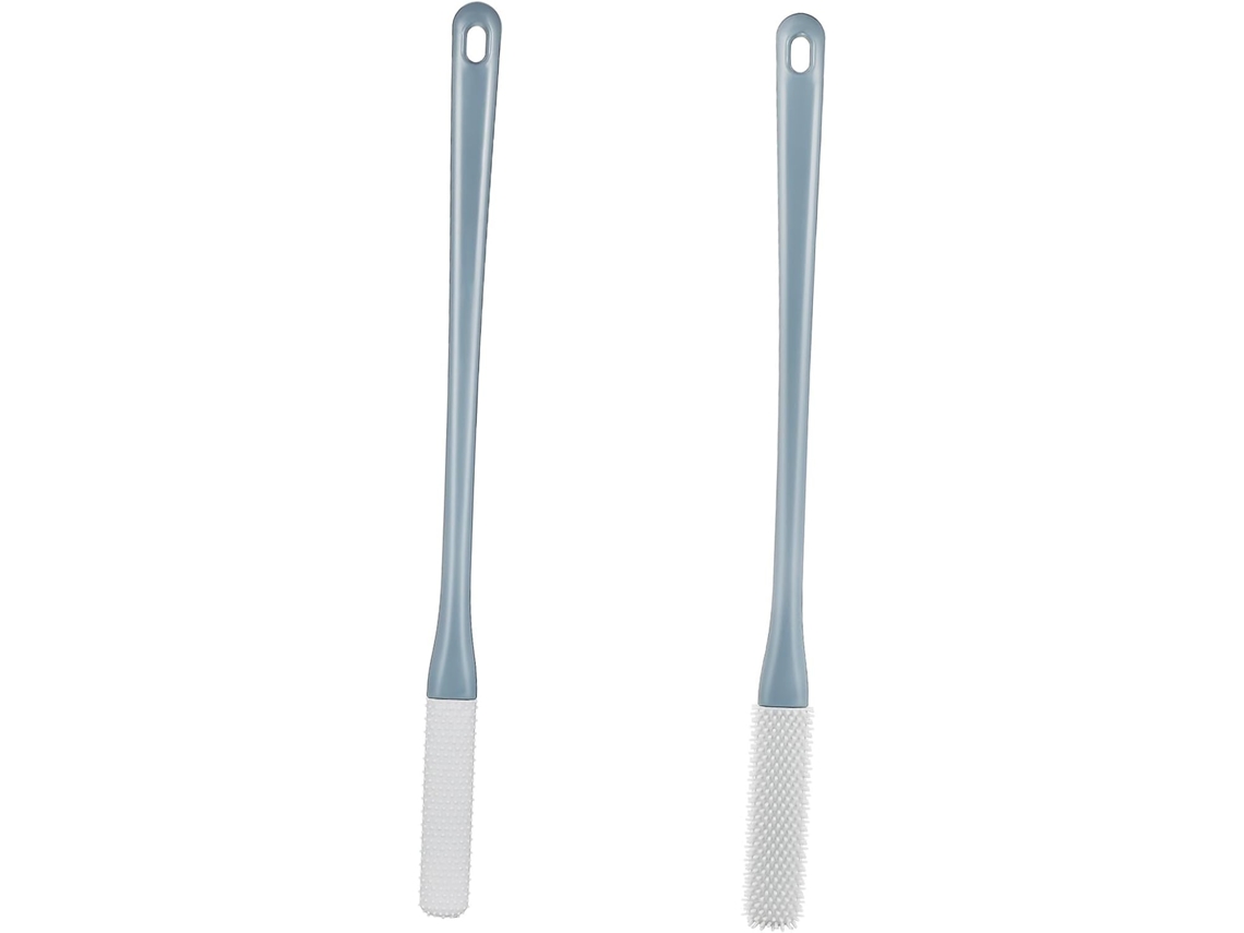 Lurelia Kit De 2 Escovas De Silicone Para Banho De Cuidado Corporal, Cabo Longo E Massagem Suave, Rotina Spa