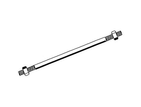 Espaçador de Rosca em Aço Zincado 16 X 400 Mm 2 Porcas Torbel G616402 TORBEL INDUSTRIE