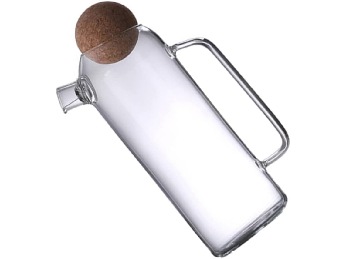 Bule De Vidro, Cap. 1200ml, Resistente Ao Calor, Para Chá.