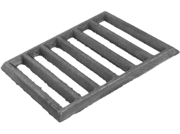Grelha Retangular de Ferro Fundido Inoomp, 14x15cm, Estrutura Robusta para Grelhar Carvão, Aquecimento Rápido, Versátil CHABERLU