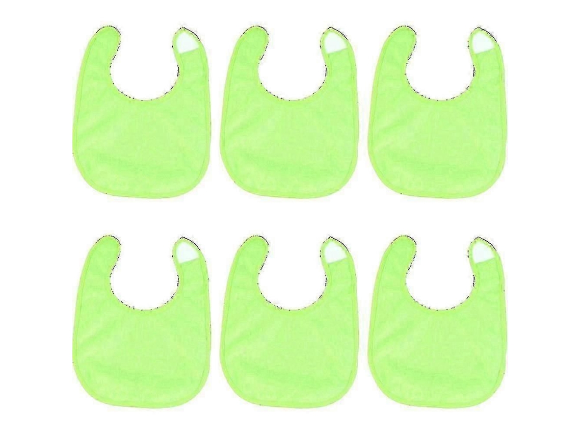 Pacote Com 6 Babadores Impermeáveis ​​para Meninas, Babador De Algodão Felpudo, Malha Lisa, Babadores Para Alimentação Infantil - Menina - 26