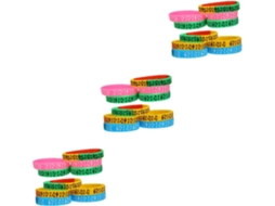 Conjunto Nuobesty Com 3 Pulseiras de Silicone Notas Musicais, Pulseira Pulseira, Acessórios Para Festivais, Cordão