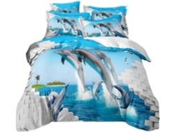 Conjunto de Cama para Crianças em Microfibra Fronha 220x240 Cm