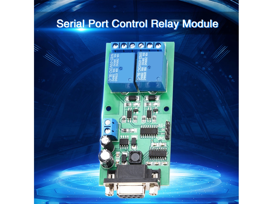Laxiscreed Módulo Relay Serial Rs232 Para Automação E Controlo Remoto