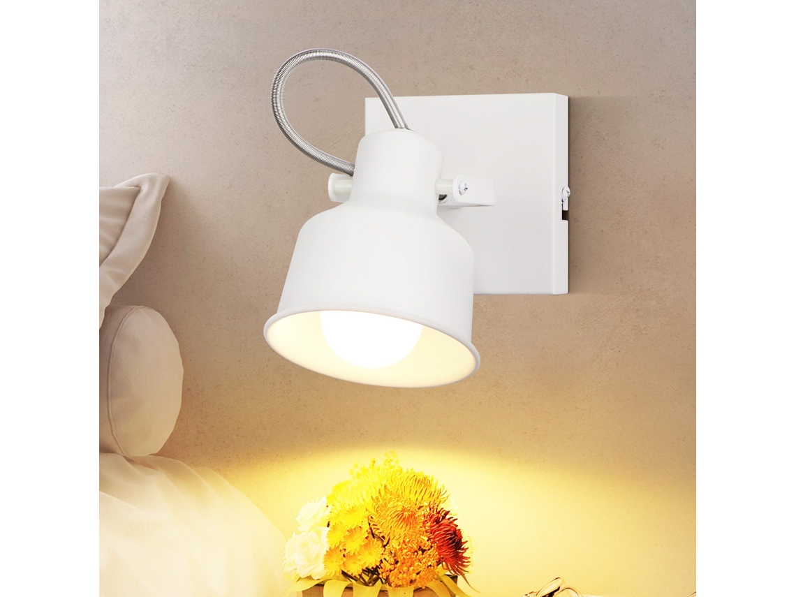 Foco De Teto 1 Chama Candeeiro De Parede Vintage E14 Design Retro De Alta Qualidade Ajustável 350° Max.40w Nettlife