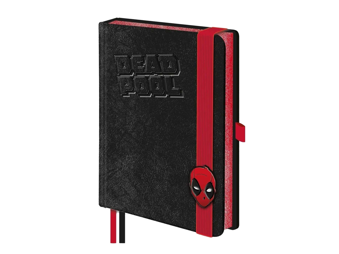 Caderno Marvel Luxe Deadpool Tamanho Único Preto/ Vermelho Preto/ Vermelho Tamanho Único BRILVIBERA