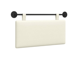 Conjunto 1 Cabeceira Suspensa Vidaxl Creme Cordão (90 X 55 X 5 Cm)