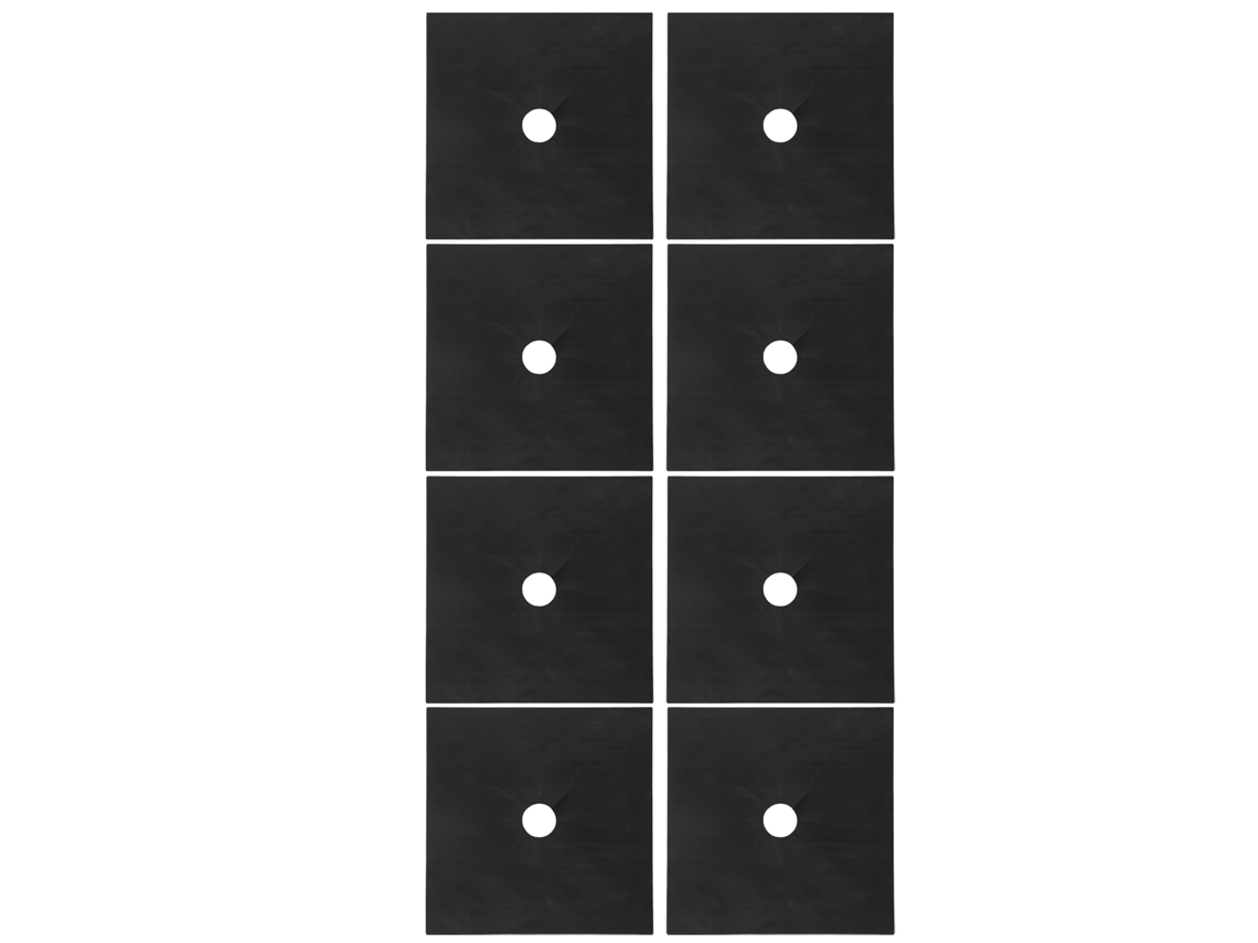 Protetor de Fogão de Gás LAXISCREED 8pcs Preto Reutilizável